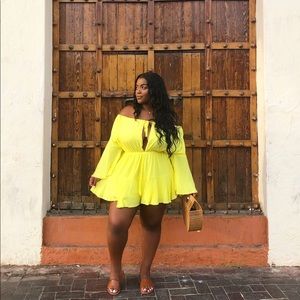 Off the shoulder romper